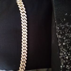 Gold diamond bracelet 14k